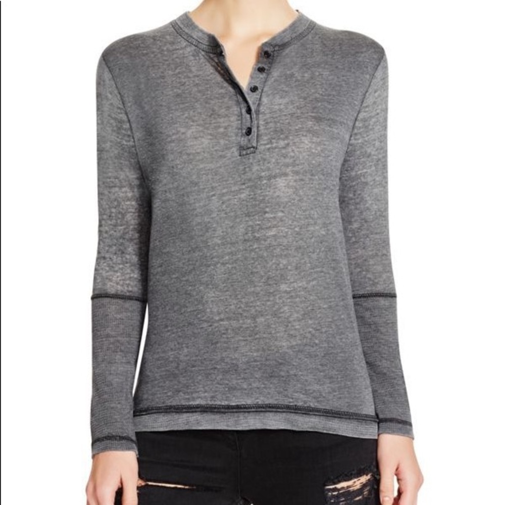 Vintage Havana Grey Henley top